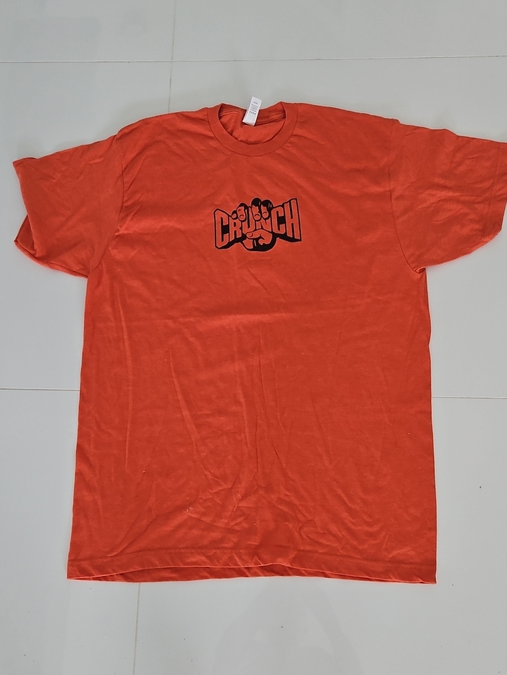 Tultex Orange Tee with Black CRUNCH Logo
